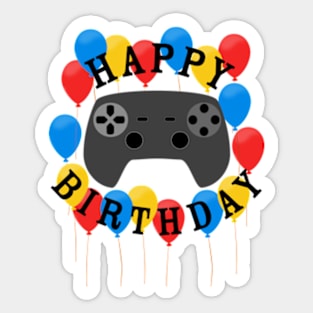 Happy Birthday to the Gamer Sticker